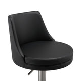 Reagan Performance Vegan Leather Adjustable Stool by TOV Furniture at Eve Furniture