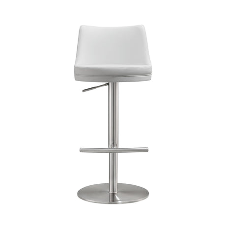 Reagan Performance Vegan Leather Adjustable Stool by TOV Furniture at Eve Furniture