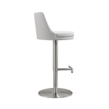 Reagan Performance Vegan Leather Adjustable Stool by TOV Furniture at Eve Furniture