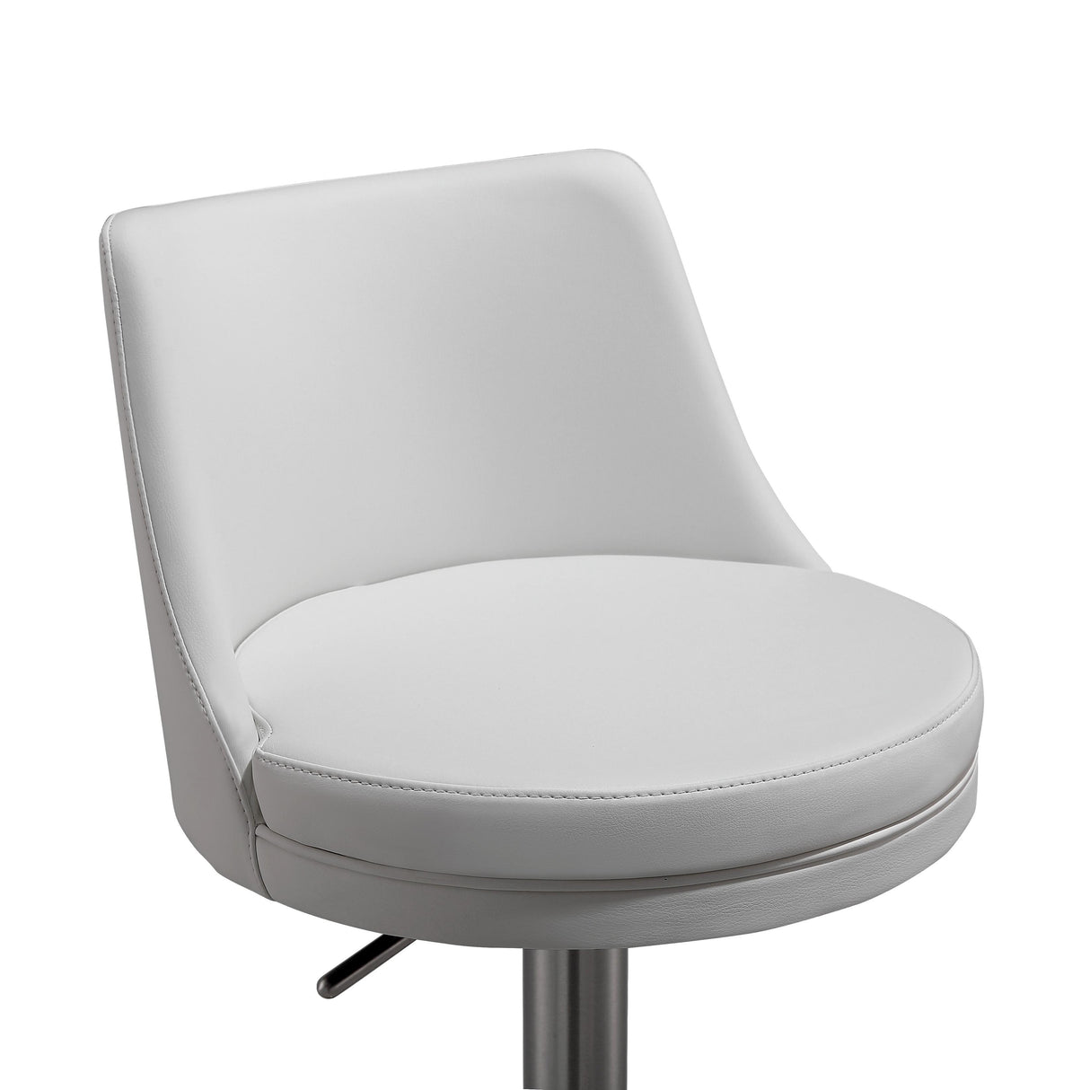 Reagan Performance Vegan Leather Adjustable Stool by TOV Furniture at Eve Furniture