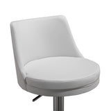 Reagan Performance Vegan Leather Adjustable Stool by TOV Furniture at Eve Furniture