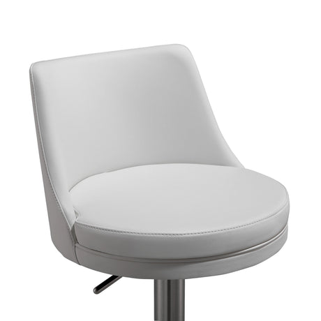 Reagan Performance Vegan Leather Adjustable Stool by TOV Furniture at Eve Furniture
