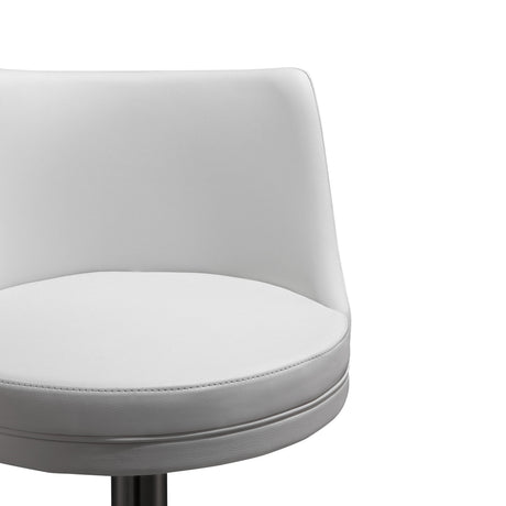Reagan Performance Vegan Leather Adjustable Stool by TOV Furniture at Eve Furniture