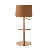 Reagan Performance Vegan Leather Adjustable Stool by TOV Furniture at Eve Furniture