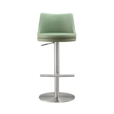 Reagan Performance Vegan Leather Adjustable Stool by TOV Furniture at Eve Furniture