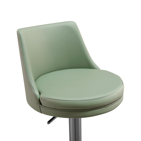 Reagan Performance Vegan Leather Adjustable Stool by TOV Furniture at Eve Furniture