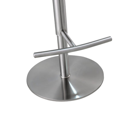 Reagan Performance Vegan Leather Adjustable Stool by TOV Furniture at Eve Furniture