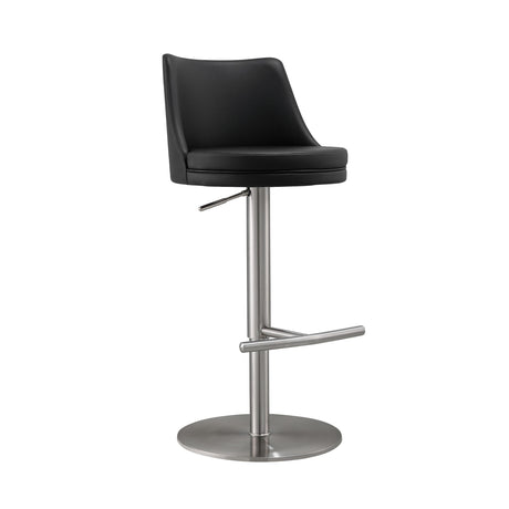 Reagan Performance Vegan Leather Adjustable Stool by TOV Furniture at Eve Furniture