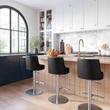 Reagan Performance Vegan Leather Adjustable Stool by TOV Furniture at Eve Furniture