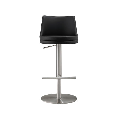 Reagan Performance Vegan Leather Adjustable Stool by TOV Furniture at Eve Furniture