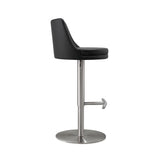 Reagan Performance Vegan Leather Adjustable Stool by TOV Furniture at Eve Furniture
