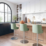 Reagan Performance Vegan Leather Adjustable Stool by TOV Furniture at Eve Furniture