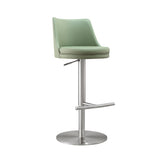 Reagan Performance Vegan Leather Adjustable Stool by TOV Furniture at Eve Furniture