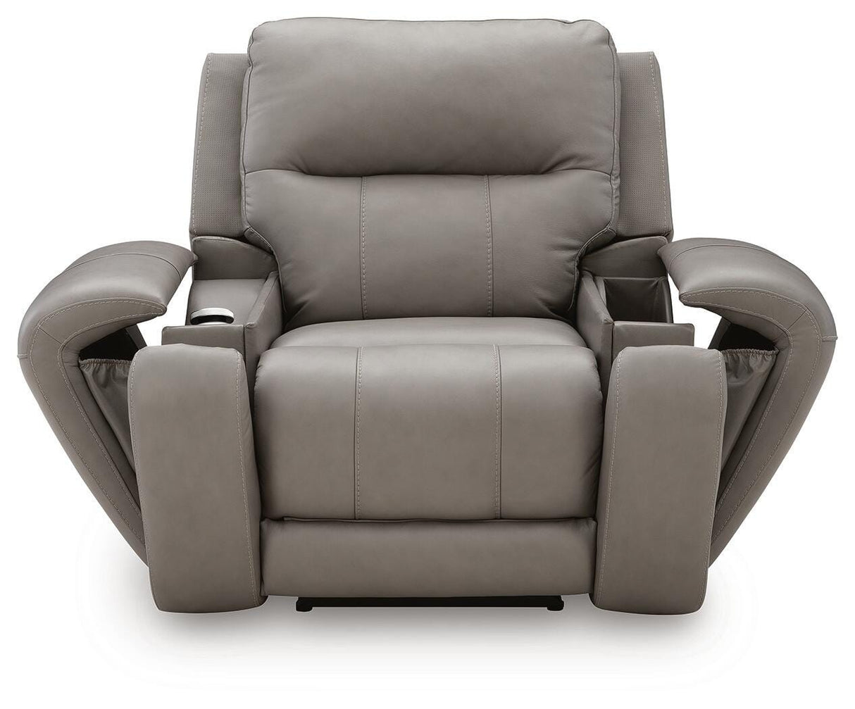 Real Moments Ash Power Recliner w/Audio Seating