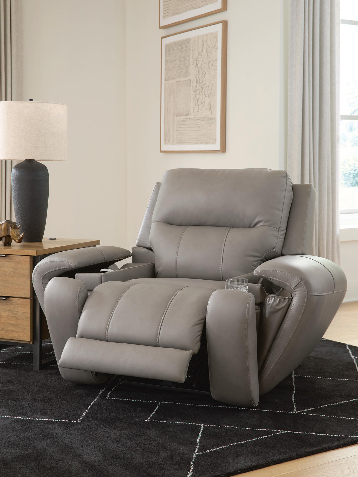 Real Moments Ash Power Recliner w/Audio Seating