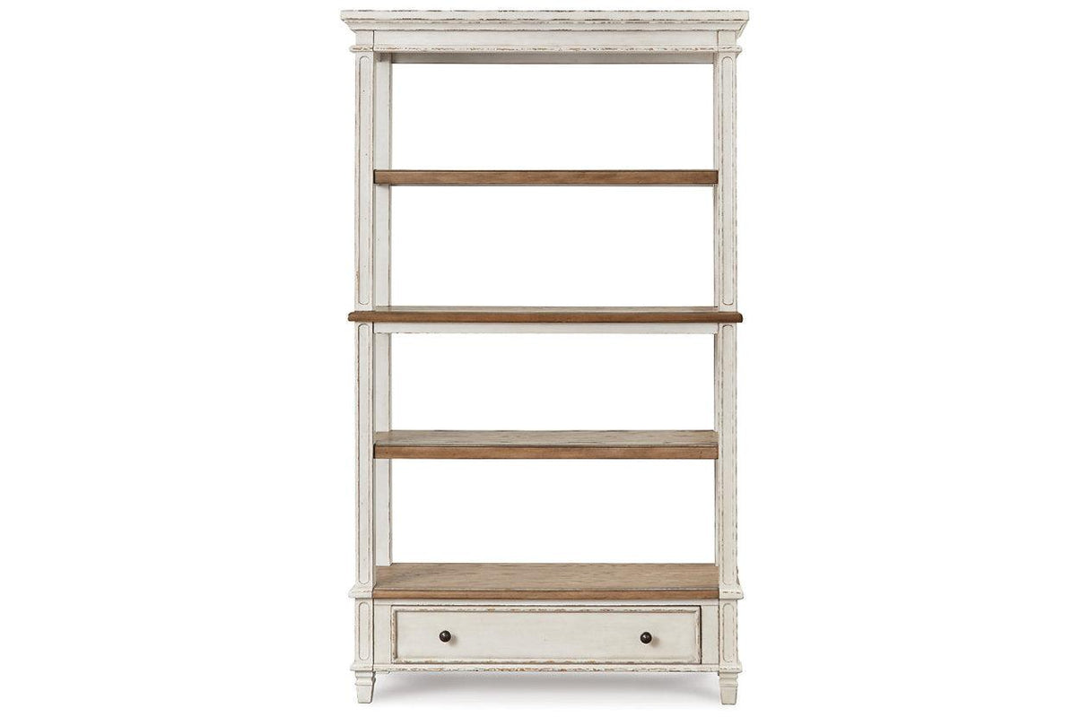 Realyn Brown/White 75" Bookcase by Ashley at Eve Furniture
