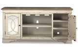 Realyn Chipped White 74" TV Stand by Ashley at Eve Furniture
