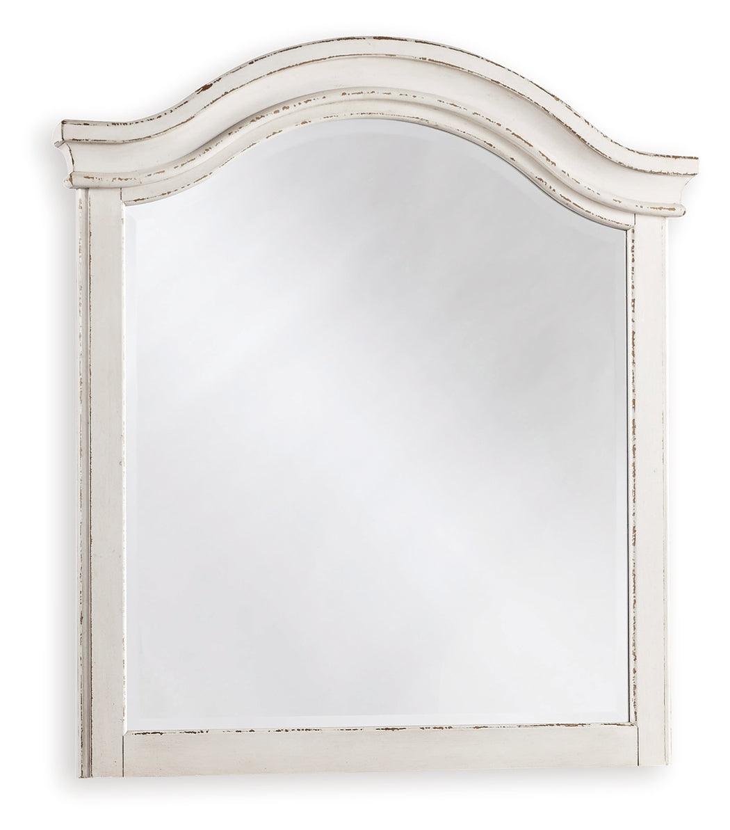 Realyn Chipped White Bedroom Mirror (Mirror Only) by Ashley at Eve Furniture