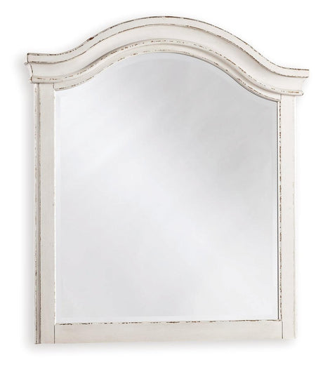 Realyn Chipped White Bedroom Mirror (Mirror Only) by Ashley at Eve Furniture