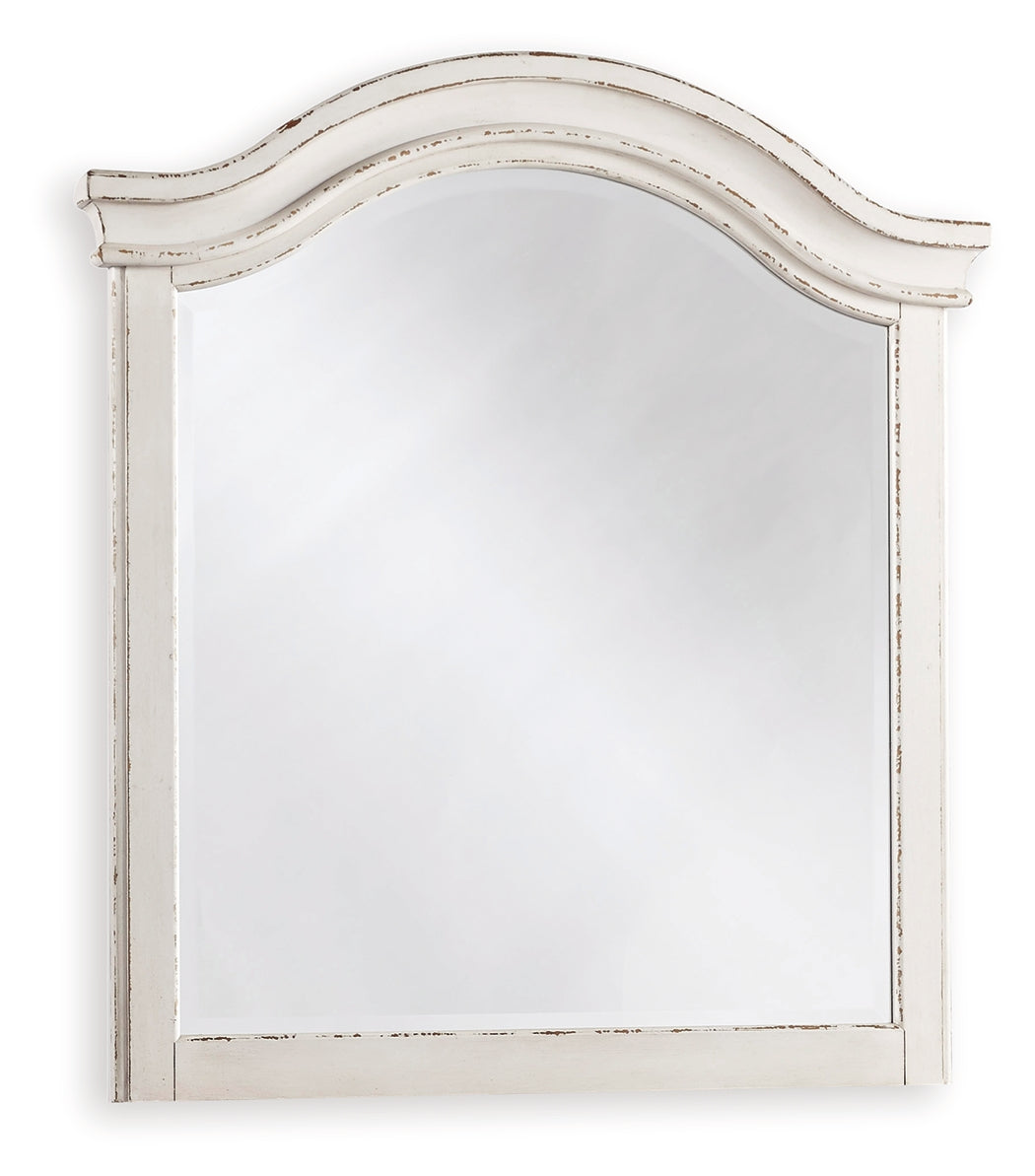 Realyn Chipped White Bedroom Mirror (Mirror Only)