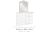 Realyn Chipped White Bedroom Mirror (Mirror Only)