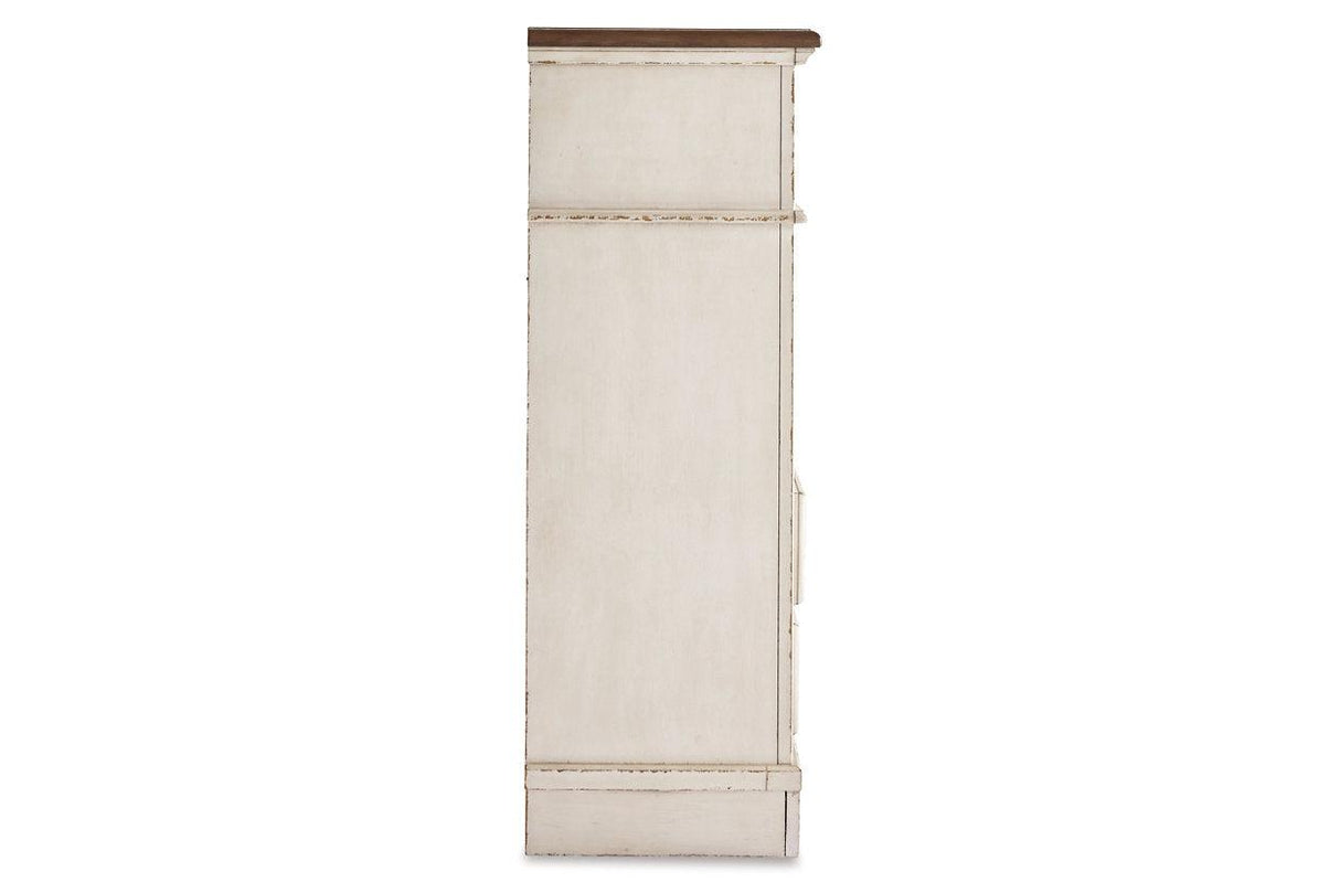 Realyn Chipped White Chest of Drawers by Ashley at Eve Furniture