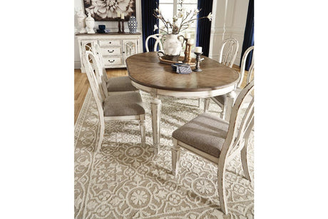 Realyn Chipped White Dining Chair, Set of 2 by Ashley at Eve Furniture