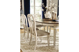 Realyn Chipped White Dining Chair, Set of 2 by Ashley at Eve Furniture