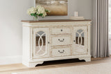 Realyn Chipped White Dining Server by Ashley at Eve Furniture