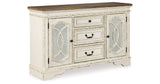 Realyn Chipped White Dining Server by Ashley at Eve Furniture