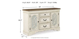 Realyn Chipped White Dining Server by Ashley at Eve Furniture