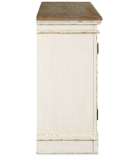 Realyn Chipped White Dining Server by Ashley at Eve Furniture