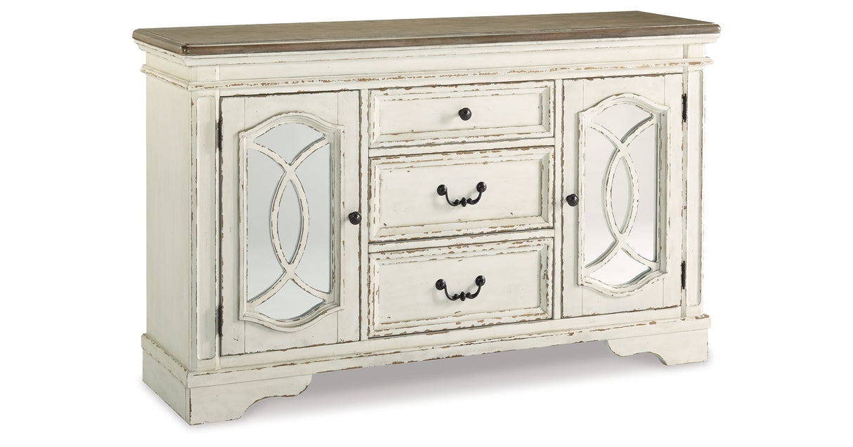 Realyn Chipped White Dining Server by Ashley at Eve Furniture