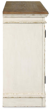 Realyn Chipped White Dining Server by Ashley at Eve Furniture
