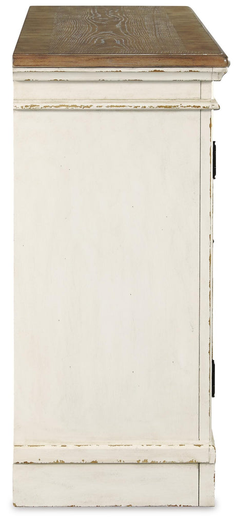 Realyn Chipped White Dining Server by Ashley at Eve Furniture