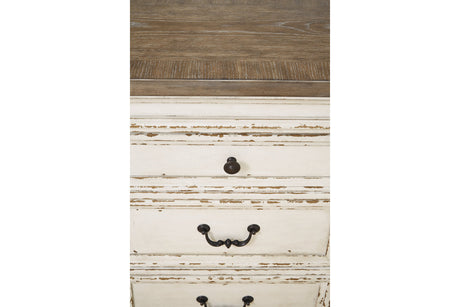Realyn Chipped White Dining Server by Ashley at Eve Furniture