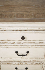 Realyn Chipped White Dining Server by Ashley at Eve Furniture