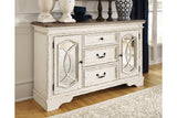 Realyn Chipped White Dining Server by Ashley at Eve Furniture