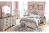 Realyn Chipped White Full Panel Bed by Ashley at Eve Furniture