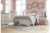 Realyn Chipped White Full Panel Bed by Ashley at Eve Furniture