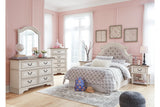 Realyn Chipped White Nightstand by Ashley at Eve Furniture