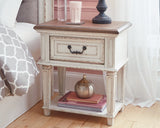 Realyn Chipped White Nightstand by Ashley at Eve Furniture