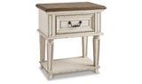 Realyn Chipped White Nightstand by Ashley at Eve Furniture