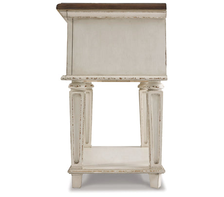 Realyn Chipped White Nightstand by Ashley at Eve Furniture