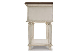 Realyn Chipped White Nightstand by Ashley at Eve Furniture