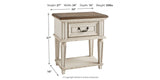 Realyn Chipped White Nightstand by Ashley at Eve Furniture