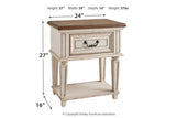 Realyn Chipped White Nightstand by Ashley at Eve Furniture