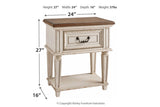 Realyn Chipped White Nightstand by Ashley at Eve Furniture