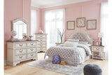 Realyn Chipped White Nightstand by Ashley at Eve Furniture