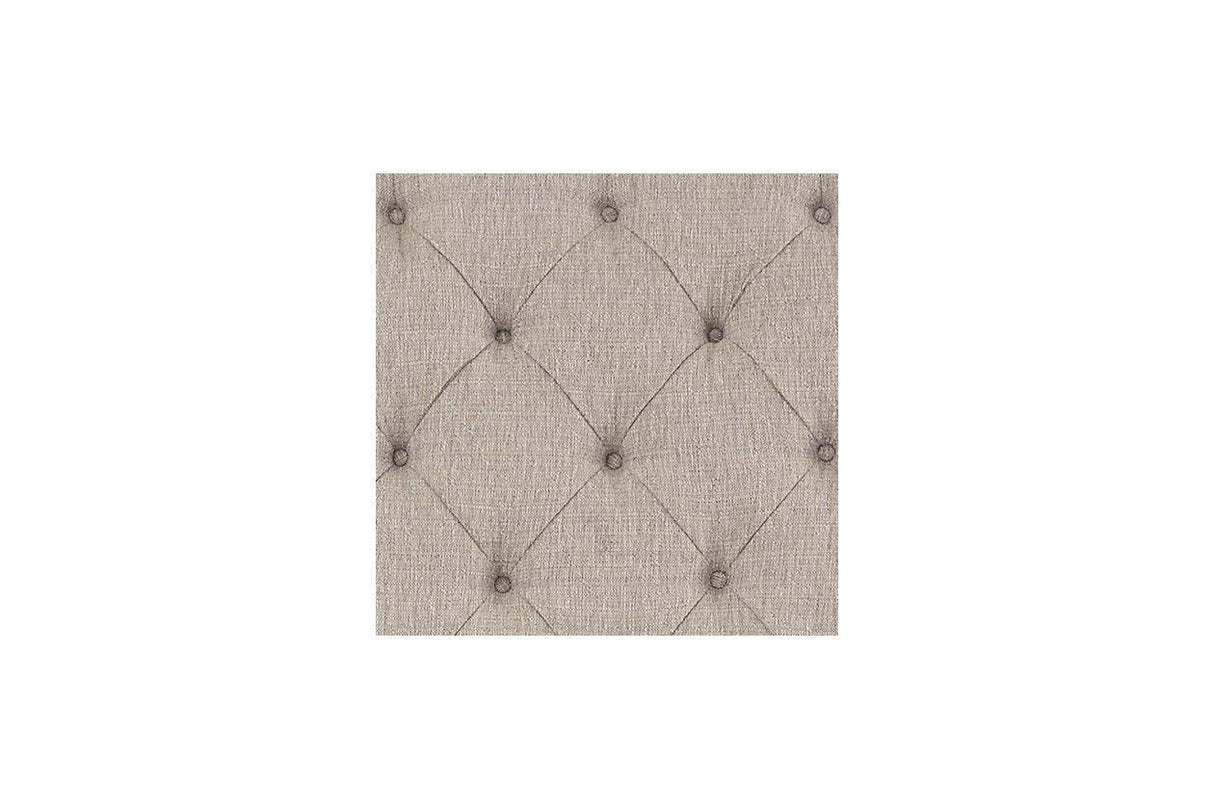 Realyn Chipped White Queen Sleigh Bed by Ashley at Eve Furniture